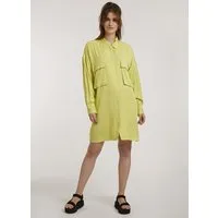 THOKKTHOKK ThokkThokk TT92 Worker Shirt Kleid aus Lenzing ECOVERO, Wild lime, – Produktbild 1 von 1