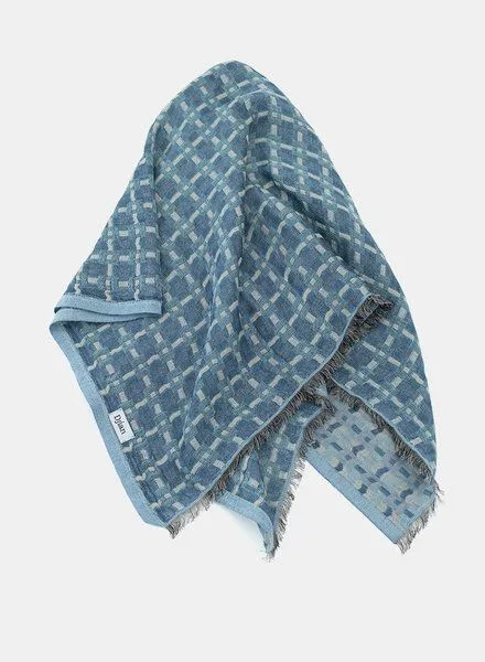 Djian Djian KARLA Tuch - Baumwolle (kbA), Blau, – Produktbild 3 von 3