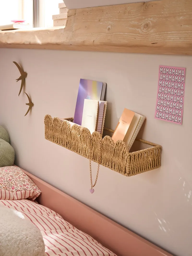 Vertbaudet Wandregal aus Papierkordel FESTON Kinderzimmer, Beige, – Produktbild 4 von 4