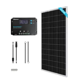 Renogy 100W 12V Solaranlage mit 10A PWM Laderegler Wohnmobile – Produktbild 1 von 1