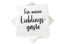 Bestlivings Papierserviette 33x33cm 20er Pack, (3-lagig, 1/4 Falz), Hochwertige Papierservietten Papier-Tuch, Party, Geburtstag, Feiern – Produktbild 1 von 1