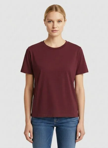 UNIPOLAR UNIPOLAR Basic T-Shirt Modell: Music, Burgundy (rot), – Produktbild 1 von 2