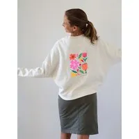 Kultgut Kultgut Artdesign - Biofair- Kuscheliger Sweatpullover / Let the flowers shine – Produktbild 1 von 1