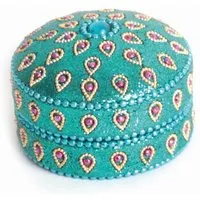 El Puente El Puente Dose | Fair Trade & Handmade aus Indien, Petrol, – Produktbild 1 von 1