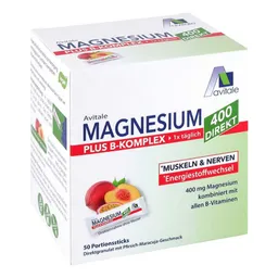 Avitale Avitale Magnesium 400+b-komplex Direkt Pfir.mar.gra.sticks – Produktbild 1 von 1