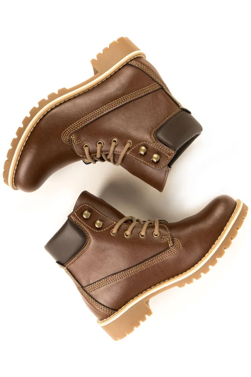 Will's Vegan Store Will's Vegan Store Damen vegan Dock Boots Braun, Braun, – Produktbild 1 von 1