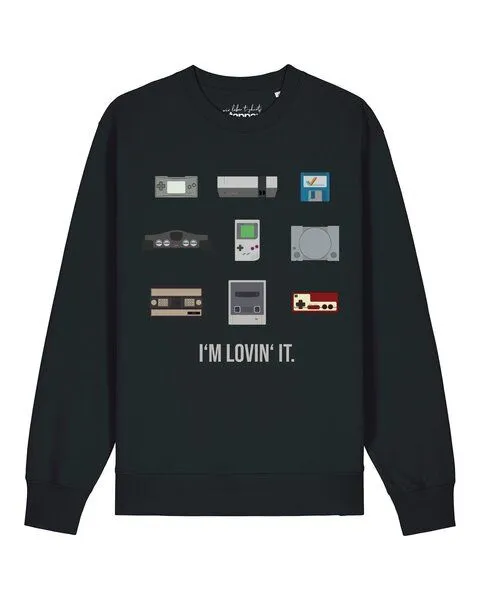 watapparel watapparel Sweatshirt Unisex Videogames, Black, – Produktbild 1 von 2