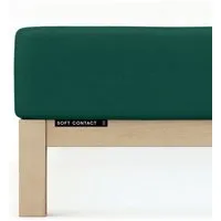 Schlafgut Schlafgut Spannbettlaken Soft Contact - 100% Biobaumwolle - wärmend, Green deep, – Produktbild 1 von 1
