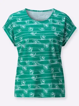 Witt Shirt smaragd-weiß-bedruckt – Produktbild 1 von 1
