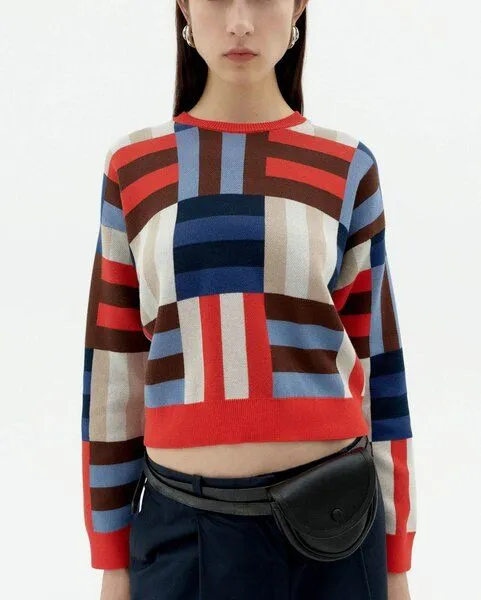 thinking mu thinking mu Philis Biobaumwoll-Kurzpullover – Produktbild 3 von 3