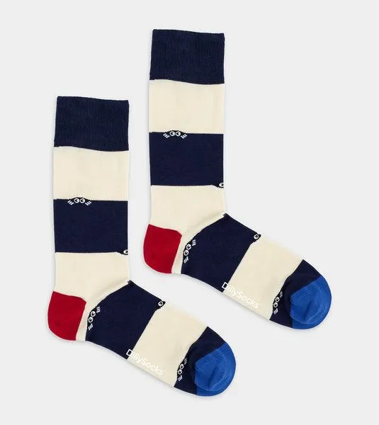 DillySocks DillySocks Socken Harbor Stripes aus Biobaumwoll-Mix, Mehrfarbig, – Produktbild 1 von 2