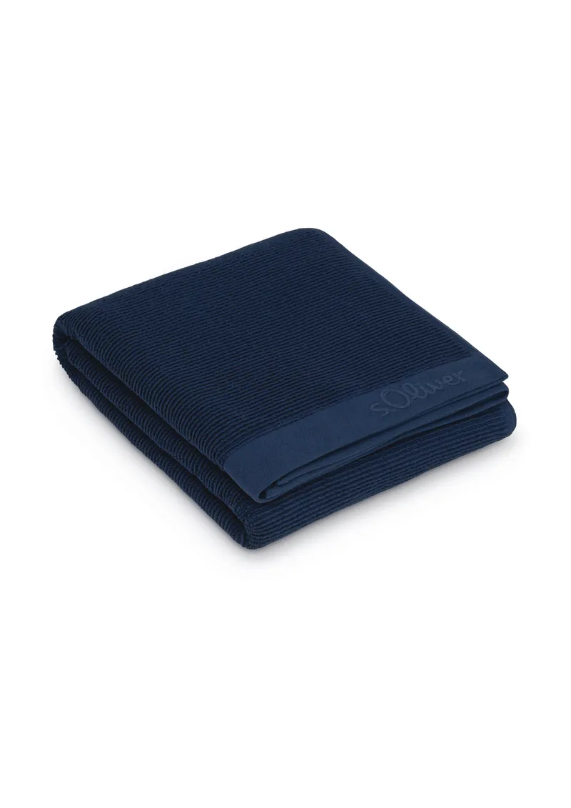 s.Oliver s.Oliver Saunatuch s. Oliver Saunatuch, Walkfrottier (1-St), weich & saugstark, Blau, – Produktbild 7 von 8