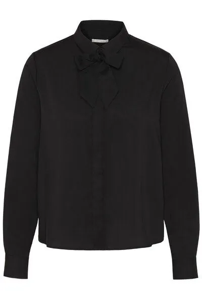 Wunderwerk Wunderwerk Damen Blouse aus 100% Lyocell "TENCEL bow blouse", Schwarz (black 900), – Produktbild 2 von 4
