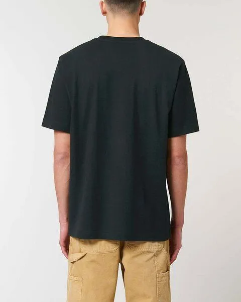 YTWOO YTWOO Sehr dickes Unisex T-Shirt | 240 g/qm | Top Premium Bio-Baumwolle, Schwarz, – Produktbild 4 von 4