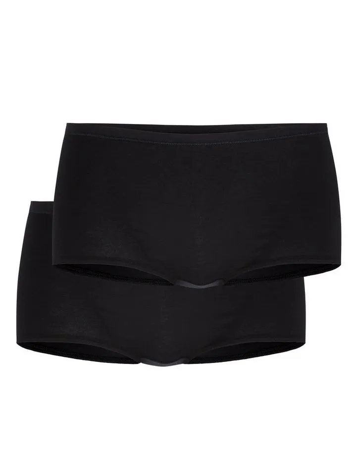 CALIDA CALIDA Panty Benefit Women (2er Pack) elastisch, Baumwoll-Mix, Single Jersey Qualität, weich, Schwarz, – Produktbild 4 von 4