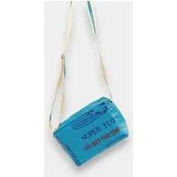 REFISHED fair fashion REFISHED fair fashion Tasche 'CROSS BODY' - upcycelte Fischfuttersäcke, #fish blau-aqua, – Produktbild 1 von 2