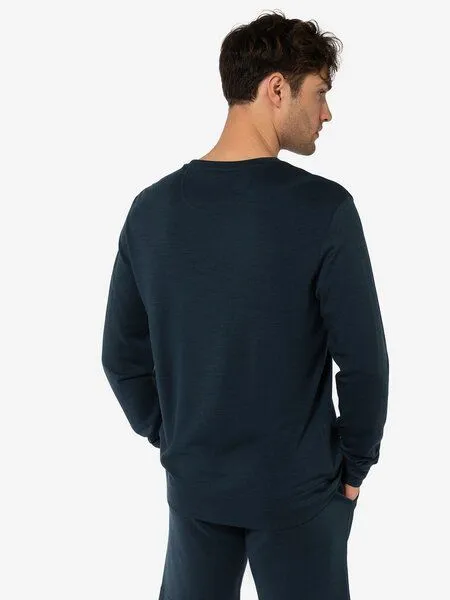 Super.Natural Super.Natural Sweatshirt Solution Bio Crew für Herren, Merino, Blueberry, – Produktbild 4 von 4
