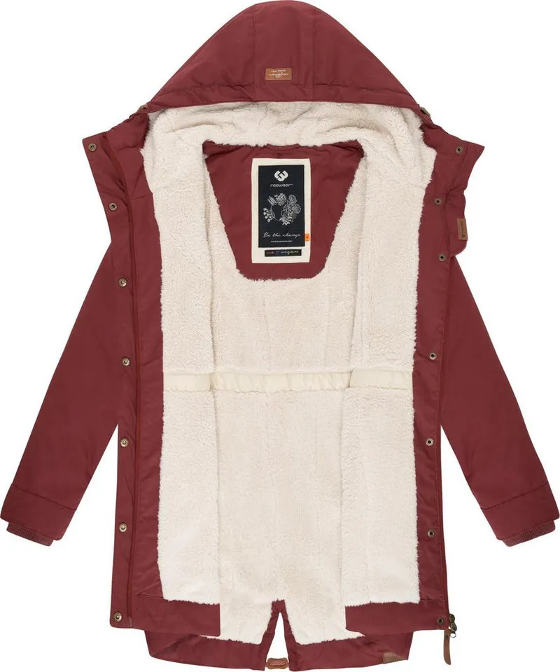 ragwear ragwear Winterjacke YM-Canny stylischer Damen Kurzmantel Parka mit Kapuze, Braun, – Produktbild 1 von 5