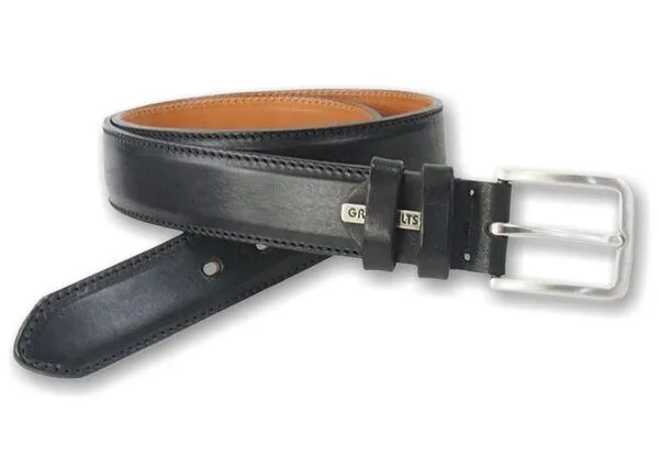 Greenbelts Greenbelts Herren Ledergürtel LELAND, Schwarz, – Produktbild 4 von 6