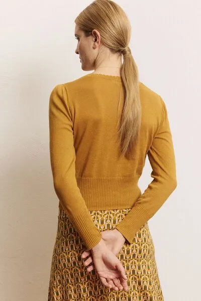 Tranquillo Tranquillo Cardigan Linaa aus Biobaumwolle, Camel, – Produktbild 5 von 6