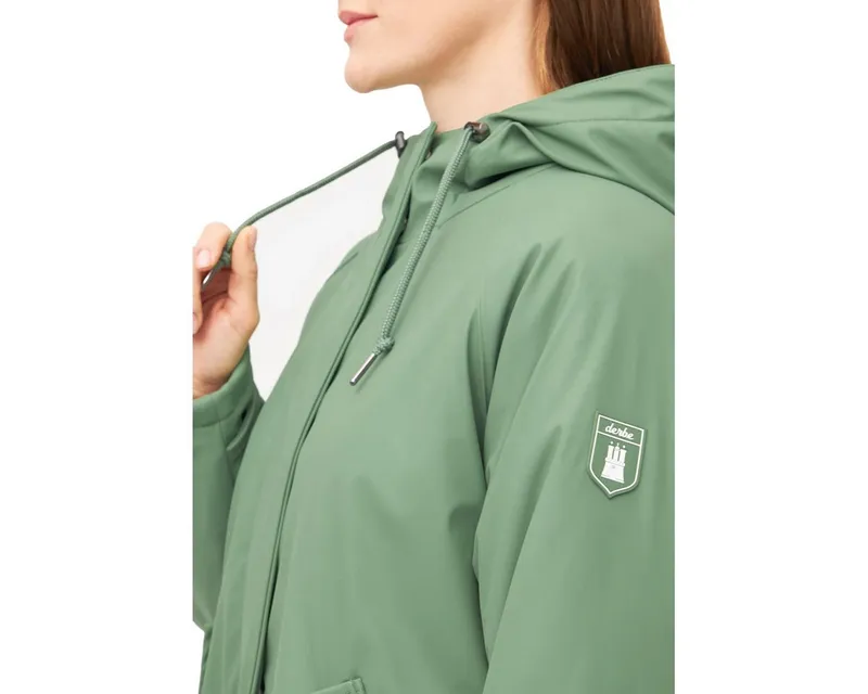 derbe derbe Winterjacke Derbe Friese Tidaholm Leo - Damen Parka, Grün, – Produktbild 5 von 5