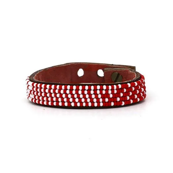 Swahili Coast Swahili Coast Perlenarmband & Armreif - OMBRE, Rot, – Produktbild 2 von 2