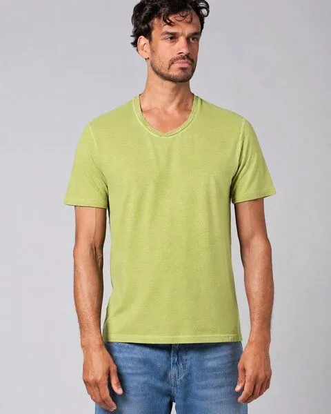 HempAge HempAge Herren T-Shirt Hanf/Biobaumwolle, Bamboo(grün), – Produktbild 1 von 3