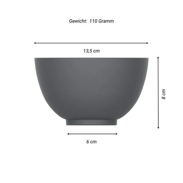 elasto elasto Müslischale aus Kunststoff, Schiefer, – Produktbild 2 von 4