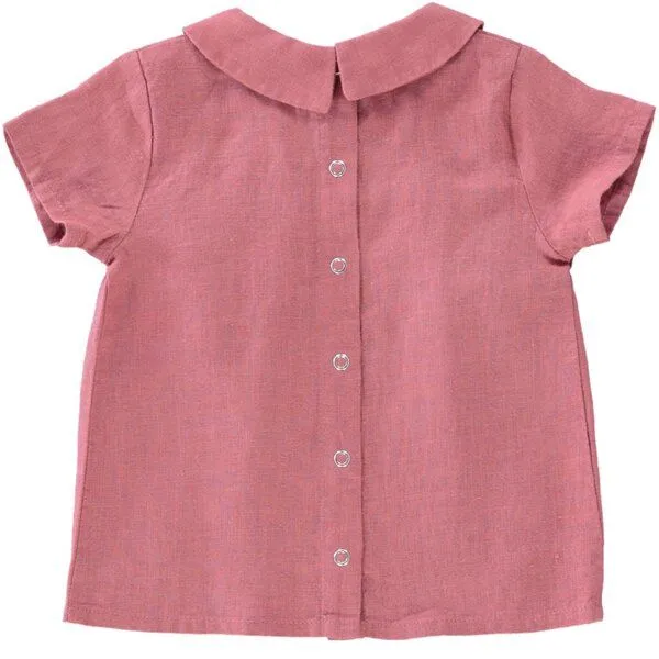 PETER JO PETER JO Leinenhemd Papillon, Rose, – Produktbild 2 von 2