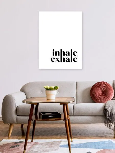 Photocircle Photocircle Poster / Leinwandbild - Inhale Exhale No4 – Produktbild 2 von 4