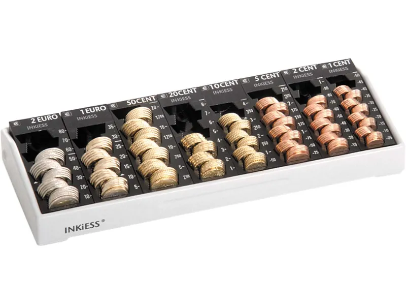 Inkiess Inkiess Geldzählkasse "Minikord 80" mit 8 Münzbehältern – Produktbild 1 von 1