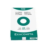 Exacompta Exacompta Karteikarte DIN A8 blanko – Produktbild 2 von 2