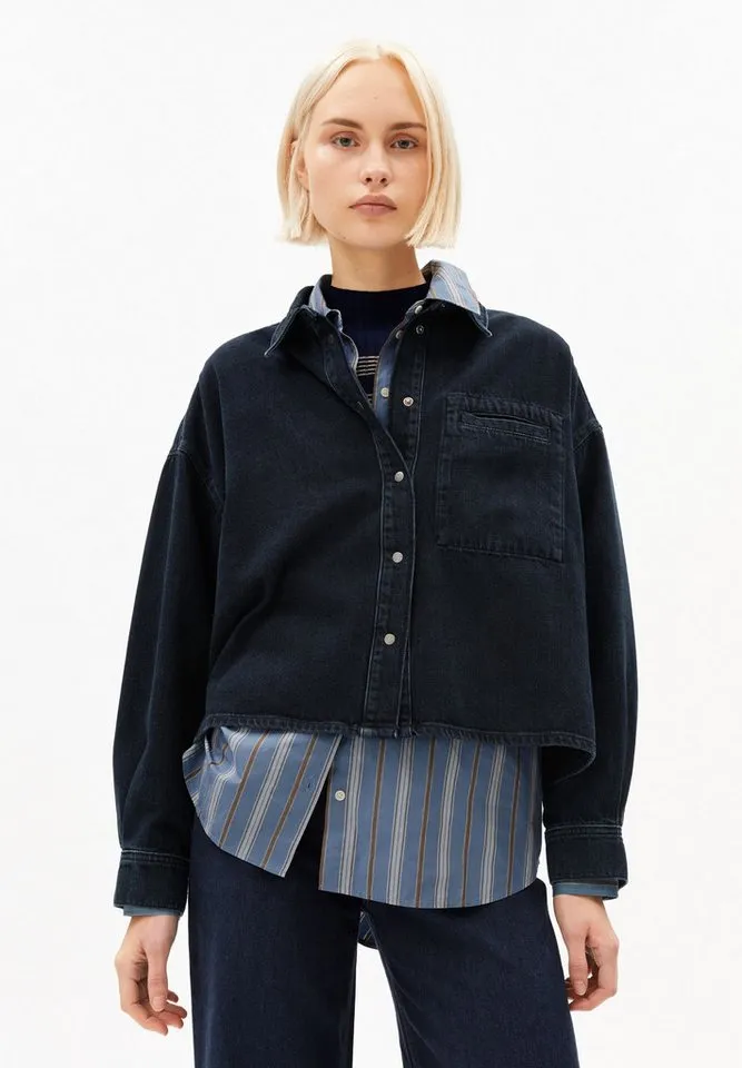 ARMEDANGELS ARMEDANGELS Langarmbluse NALAANI Denimbluse aus Bio-Baumwoll Mix Relaxed Fit – Produktbild 1 von 5