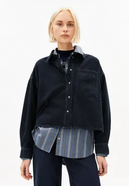 ARMEDANGELS ARMEDANGELS Langarmbluse NALAANI Denimbluse aus Bio-Baumwoll Mix Relaxed Fit – Produktbild 1 von 1