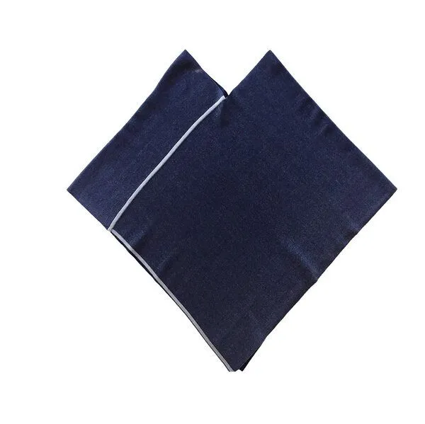 austriandesign.at austriandesign.at DreieckPoncho reversibel dünn aus extrafeiner Merinowolle, Blau/grau, – Produktbild 4 von 4