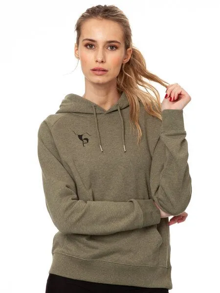 FellHerz FellHerz Damen Hoodie Balance heather khaki – Produktbild 2 von 5