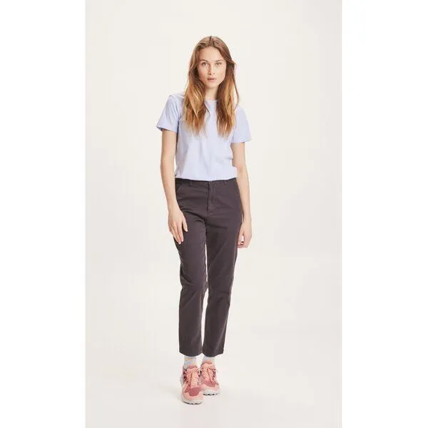 KnowledgeCotton Apparel KnowledgeCotton Apparel Chinohose - WILLOW slim chino, Schwarz (black jet), – Produktbild 1 von 4