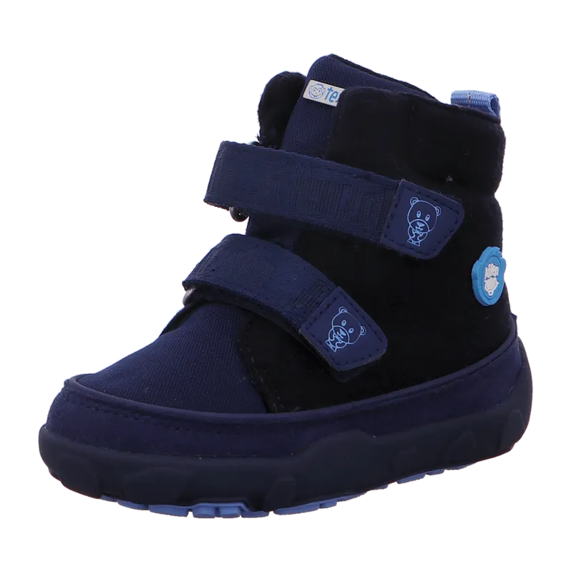 Affenzahn Affenzahn Comfy Walk Mid Bär für Kinder, blau, Größe 21 EU, Blau, – Produktbild 1 von 7