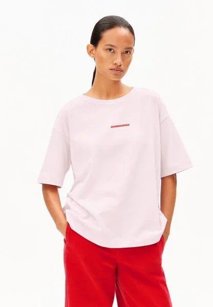 ARMEDANGELS ARMEDANGELS GIANNAA CHAANGE Damen T-Shirt aus recyceltem Baumwoll Mix, Pink mist, – Produktbild 1 von 4
