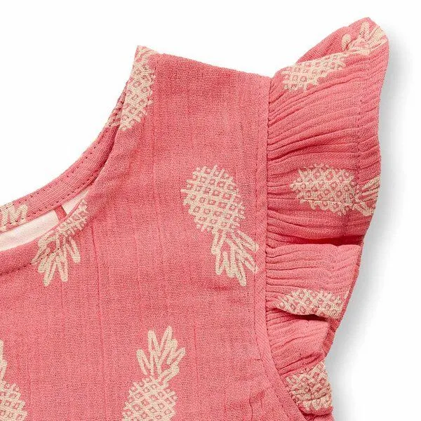 Sense Organics Sense Organics Mädchentop, Modell HOOLIA, Ananasdruck, – Produktbild 3 von 3
