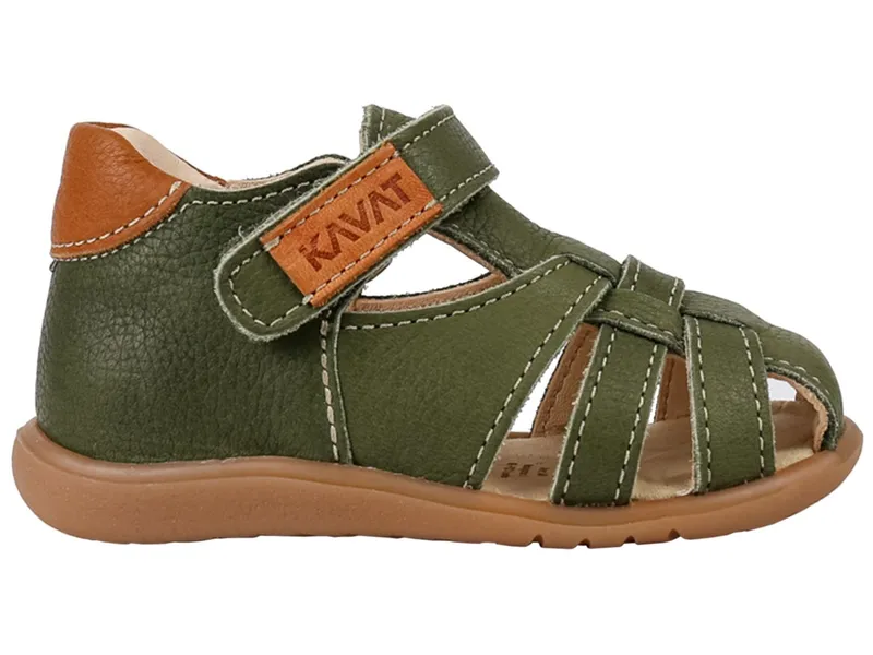 Kavat Kavat Kinder Sandalen Rullsand pflanzlich gegerbt, Grün, – Produktbild 1 von 2