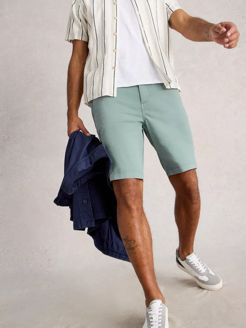 White Stuff Chino-Shorts aus Bio-Baumwolle - 36/R, Blau, – Produktbild 1 von 4
