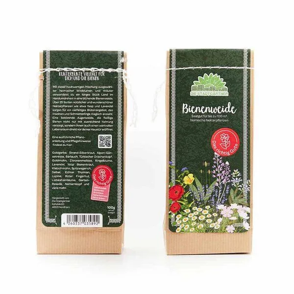 Die Stadtgärtner Die Stadtgärtner Saatgut Bienenweide I Über 25 Sorten Blumensaatgut I Reicht für 100 m² – Produktbild 2 von 4