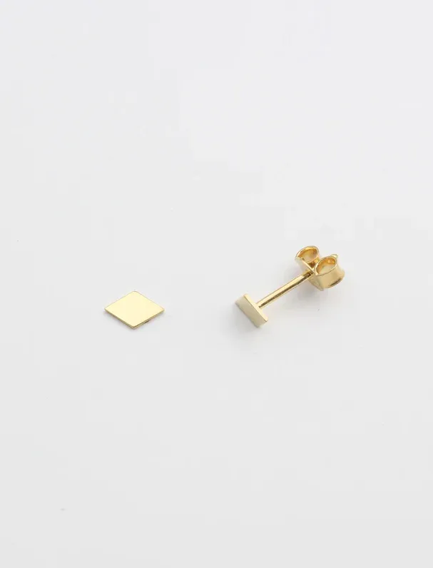 Jewelberry Jewelberry Ohrstecker Tiny Rhombus, Vergoldet, – Produktbild 1 von 1