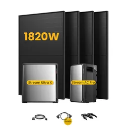 EcoFlow EcoFlow Stream Ultra X, All-in-One Speicher für Balkonkraftwerke, mit 4 x 455 Bifaziale Solarmodule, by Powerness - Stream Ultra X + Stream AC Pro | 5760Wh / ohne Zubehör / Selbstabholung – Produktbild 1 von 1