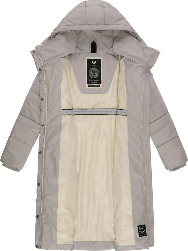 ragwear ragwear Wintermantel Suminka Wasserdichter Damen Winter Steppmantel, Beige|braun, – Produktbild 1 von 3