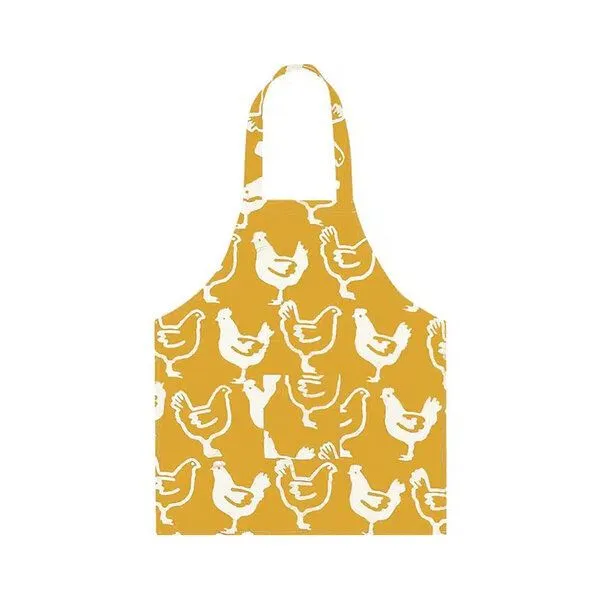 Global Mamas Global Mamas Kinderschürze aus 100% Biobaumwolle, Hühner-gelb (gelb), – Produktbild 1 von 3