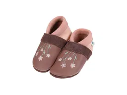 Pantolinos Pantolinos Baby und Kinder Lederpuschen Krabbelschuhe Streublumen roseberry/rosa – Produktbild 1 von 1