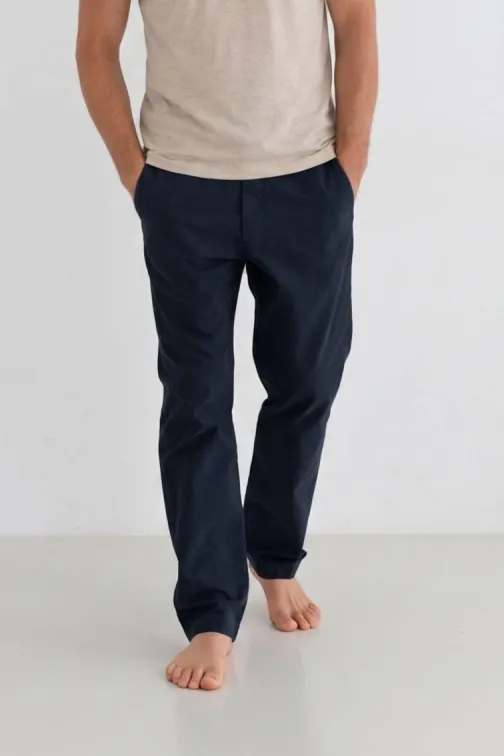 TWOTHIRDS TWOTHIRDS Herren vegan Hose Venetiko Mitternachtsblau, Blau, – Produktbild 2 von 2