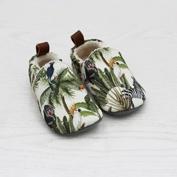 Pololo Pololo Barfuß-Hausschuhe aus Seaqual Yarn, Futter aus Baumwolle (organic) vegan, Dschungel, – Produktbild 1 von 4